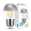 Ezüst bevonatú LED izzó E27 foglalattal