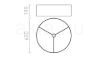 RON 60/19 lámpabúra  Chintz lime/fehér PVC  max. 23W