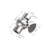 Matt fekete állítható csukló dekor lámpákhoz