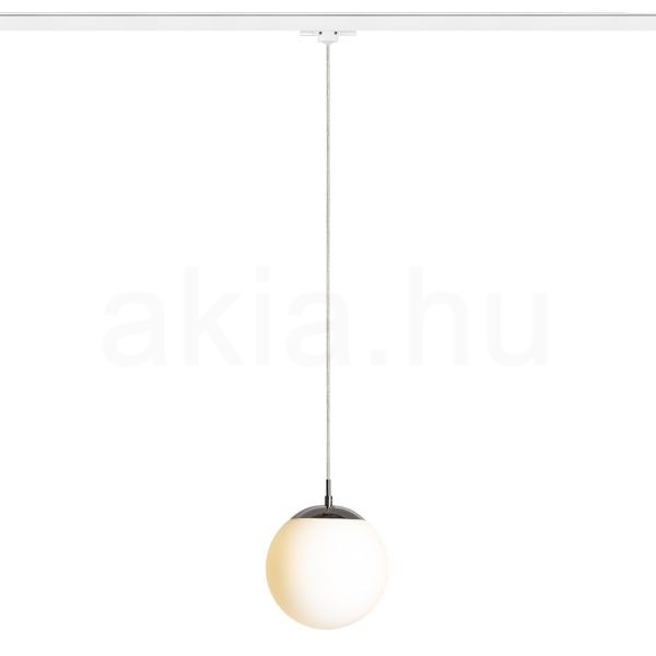 LUNA 20 három áramkörös sínre  opál üveg/króm 230V LED E27 11W