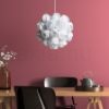 COCO függő lámpa  fehér PVC 230V LED E27 15W