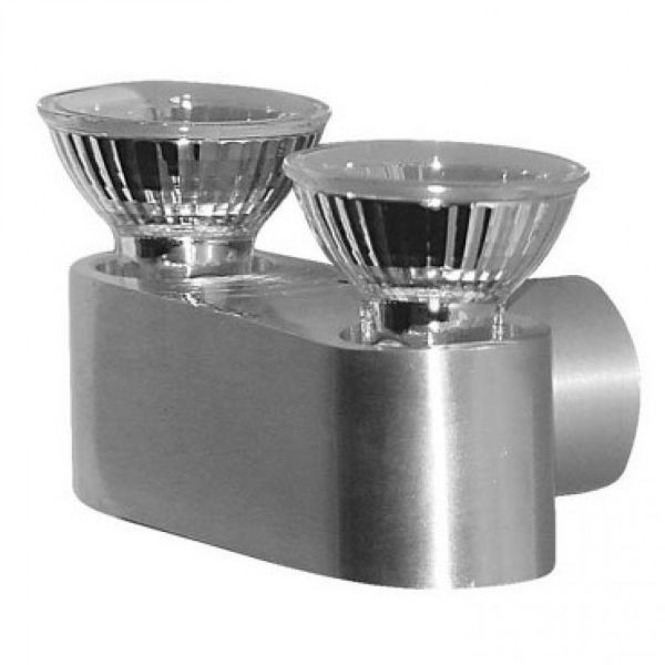 OZONE II fali lámpa alumínium GU10 2x50W