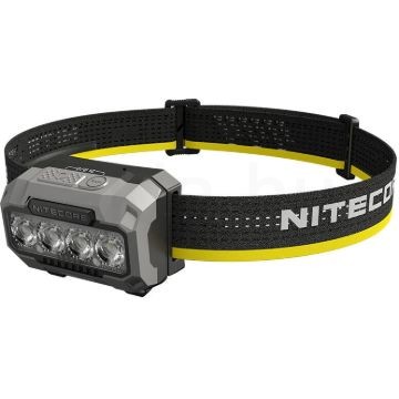 Nitecore Fejlámpa HA23UHE (3x AAA/akkumulátor) 4x MCT UHE LED (600 lumen) Fekete